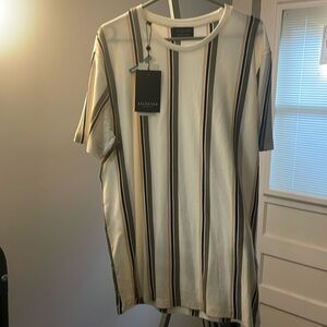 SELECTED HOMME
Stripe T-Shirt in White
